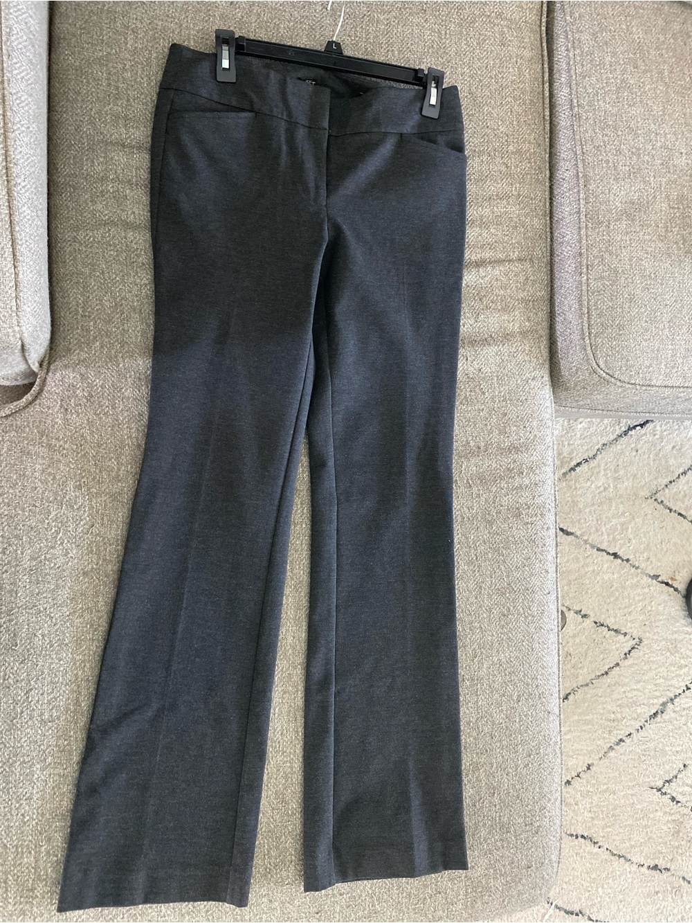 LOFT Black Boot-Cut Dress Pants